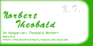 norbert theobald business card